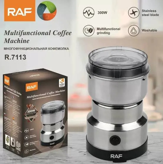 Mini Electric Grinder Machine 300W Stainless Steel – Coffee, Spice & Masala Blender (220V)