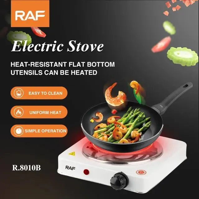 RAF Electric Stove | 1000W Hot Plate | Heats in 2 Mins | Automatic & Easy to Clean